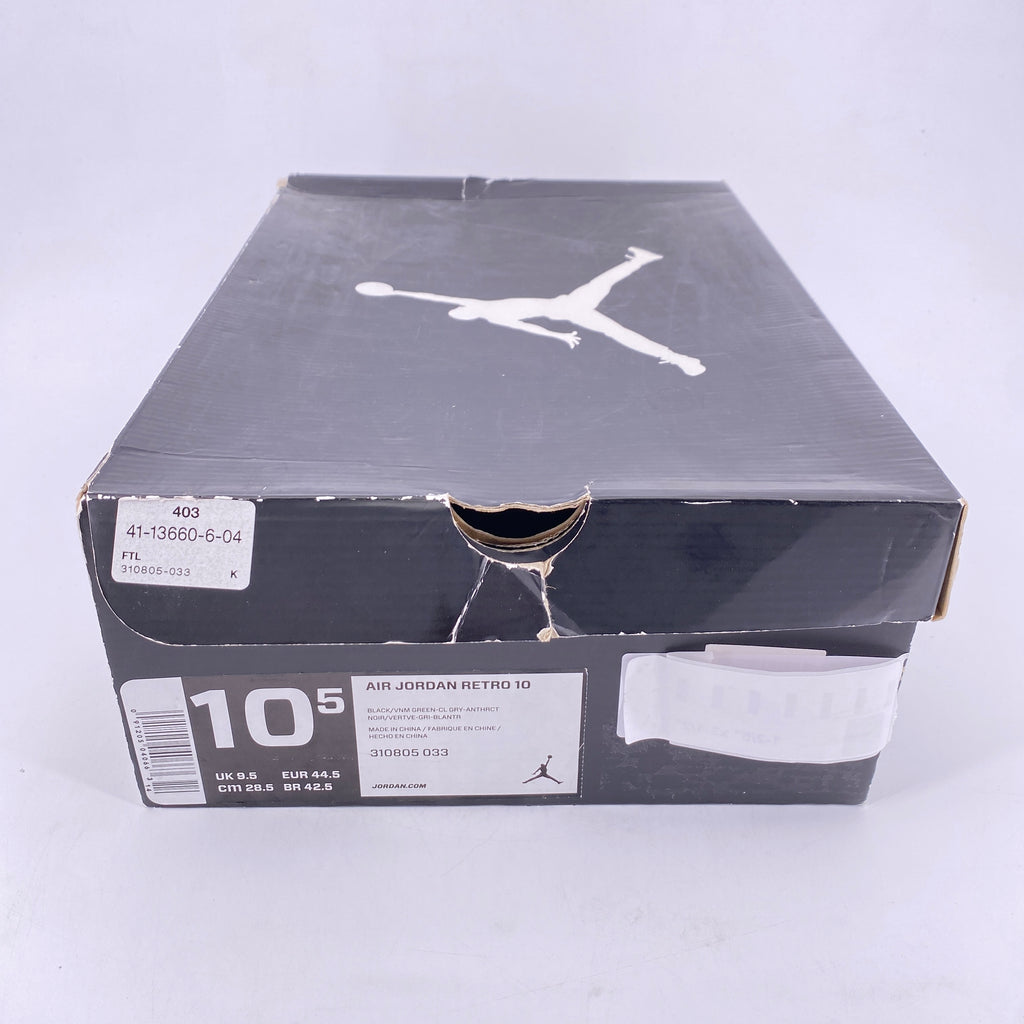 Air Jordan 10 Retro "Venom Green" 2014 Used Size 10.5