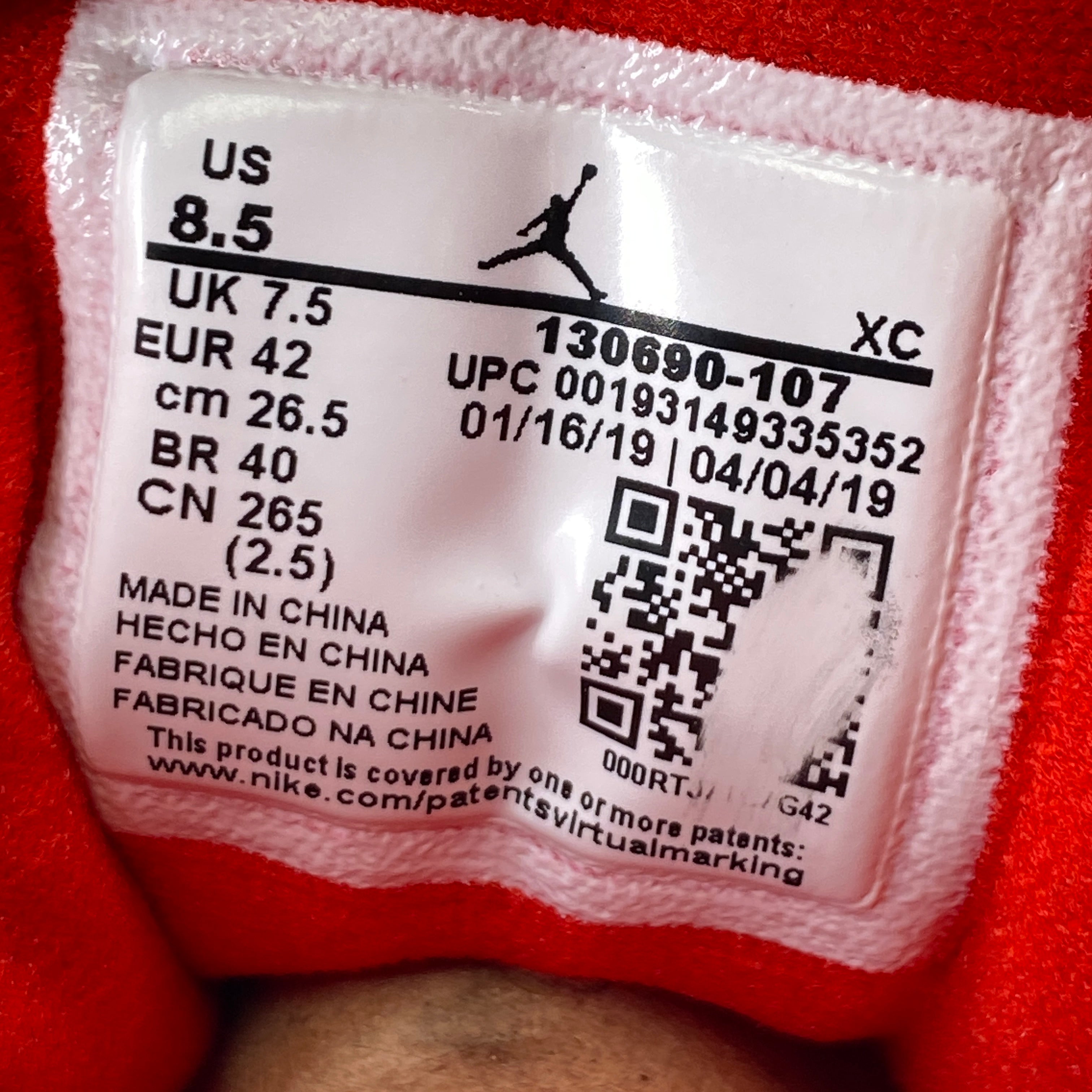 Air Jordan 12 Retro &quot;Fiba&quot; 2019 New Size 8.5