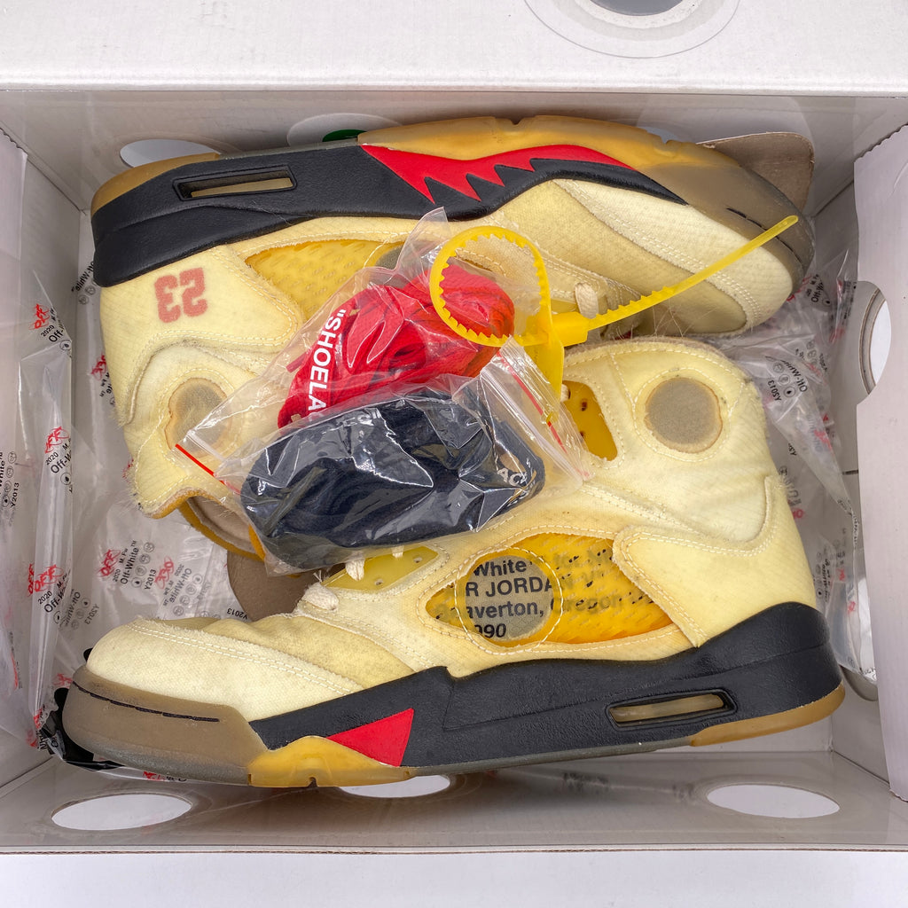 Air Jordan 5 Retro "Ow Sail" 2020 Used Size 9.5