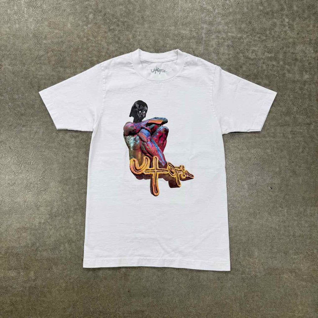 Travis Scott T-Shirt "4TH ALBUM" White Used Size S