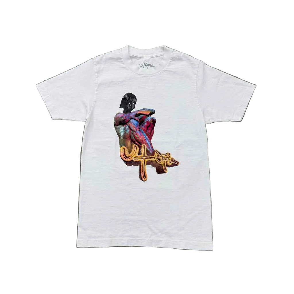 Travis Scott T-Shirt "4TH ALBUM" White Used Size S