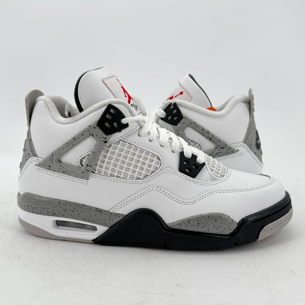 Air Jordan (GS) 4 Retro "White Cement" 2025 New Size 6.5Y