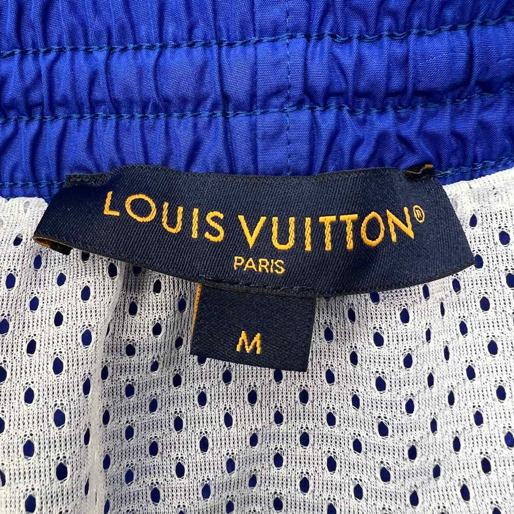 Louis Vuitton Swim Trunks "MONOGRAM" Blue Used Size M