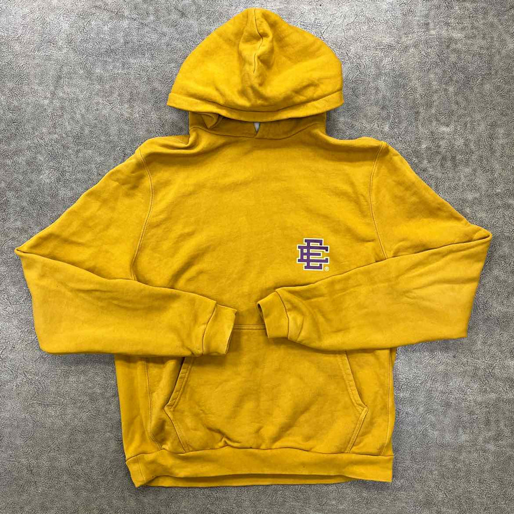 Eric Emanuel Hoodie "PURPLE LOGO" Used Yellow Size L