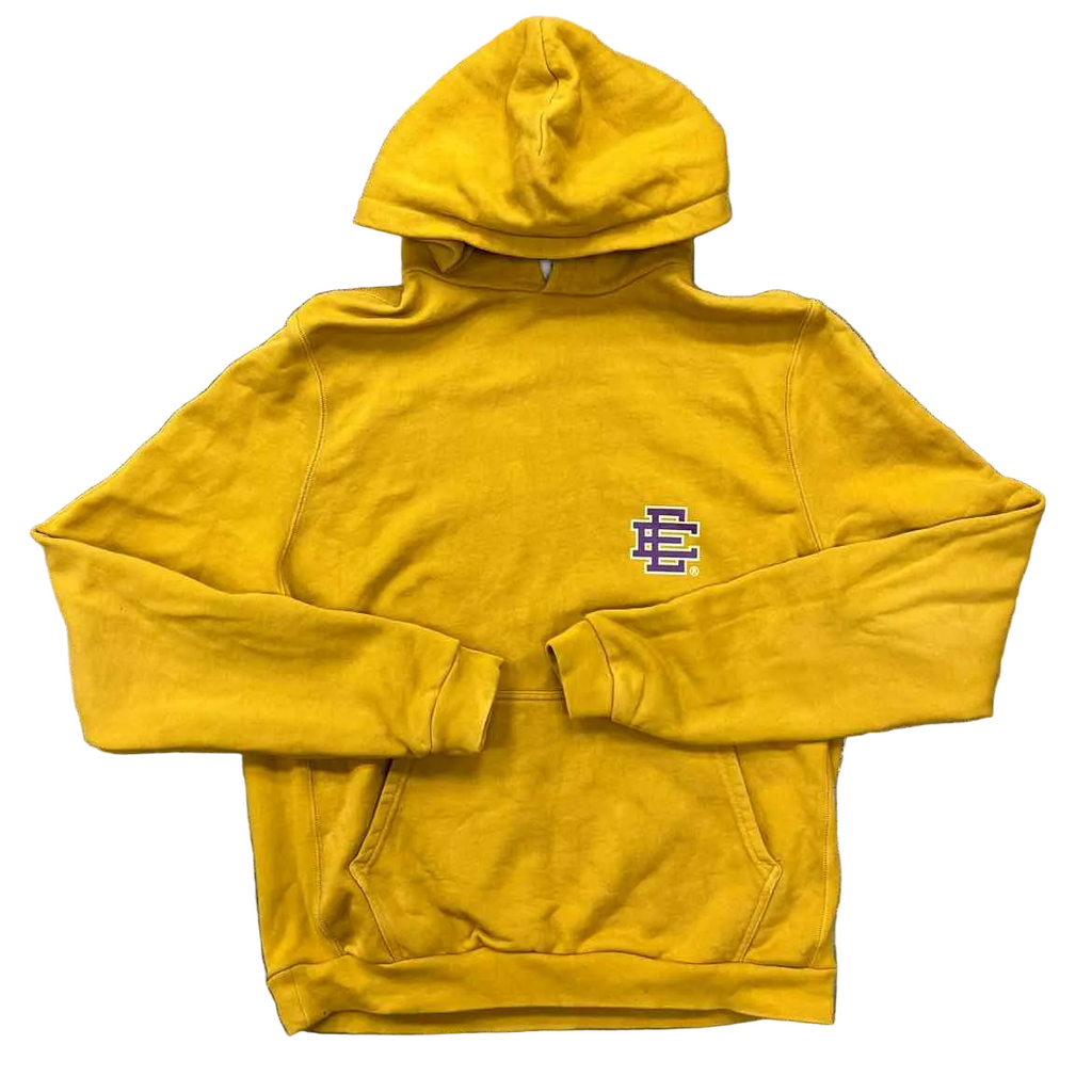 Eric Emanuel Hoodie "PURPLE LOGO" Used Yellow Size L