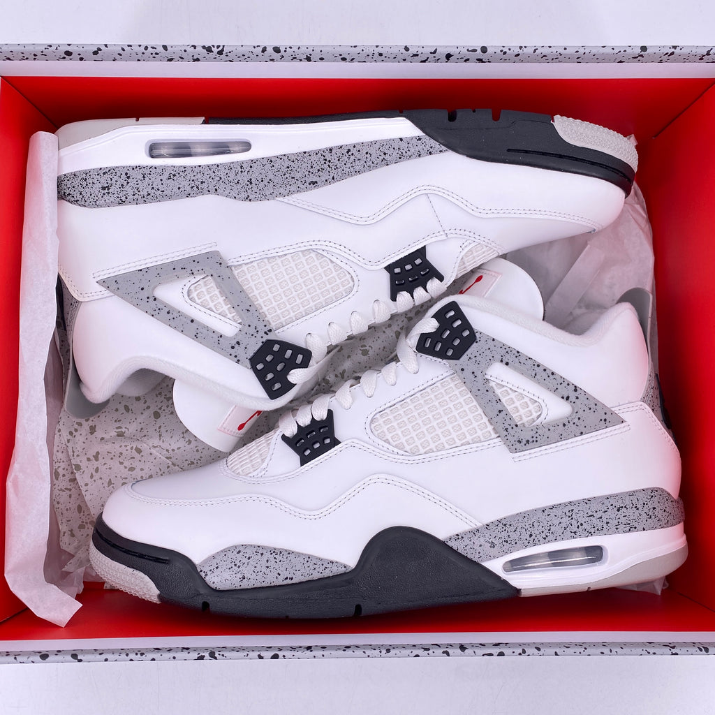 Air Jordan 4 Retro "White Cement" 2025 New Size 12