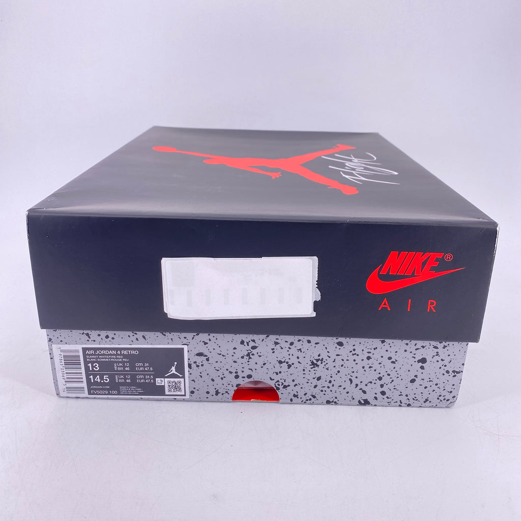 Air Jordan 4 Retro "White Cement" 2025 New Size 13
