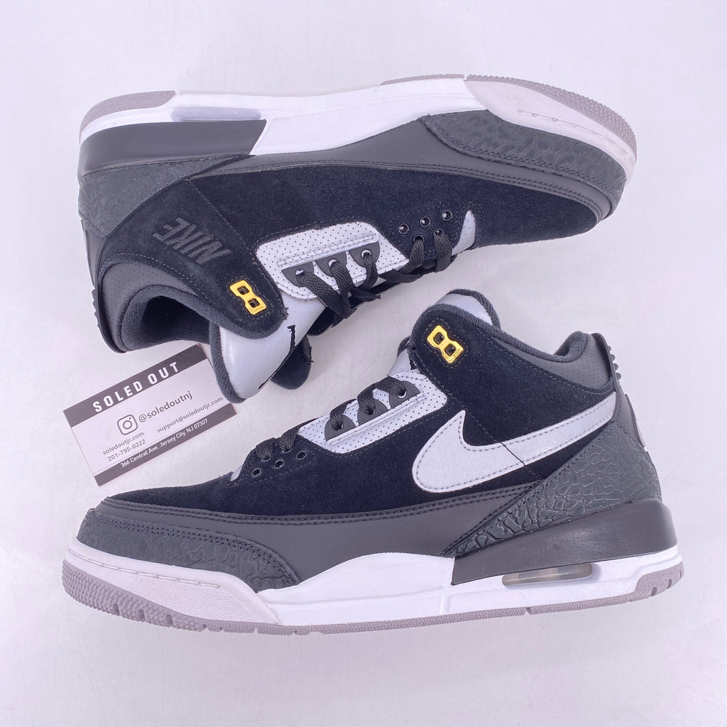 Air Jordan 3 Retro "Tinker Black Cement Gold" 2019 Used Size 11
