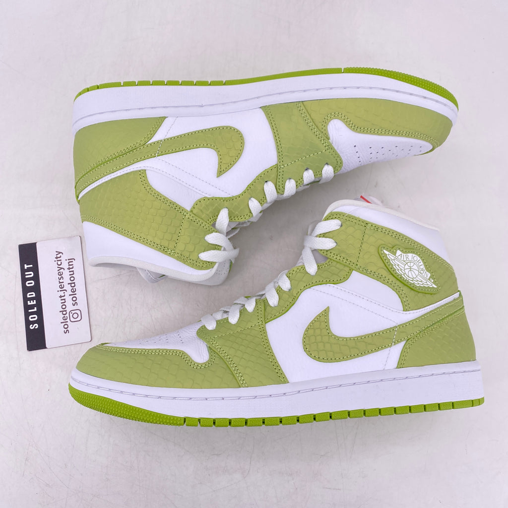Air Jordan (W) 1 Mid "Green Python" 2022 New Size 11.5W