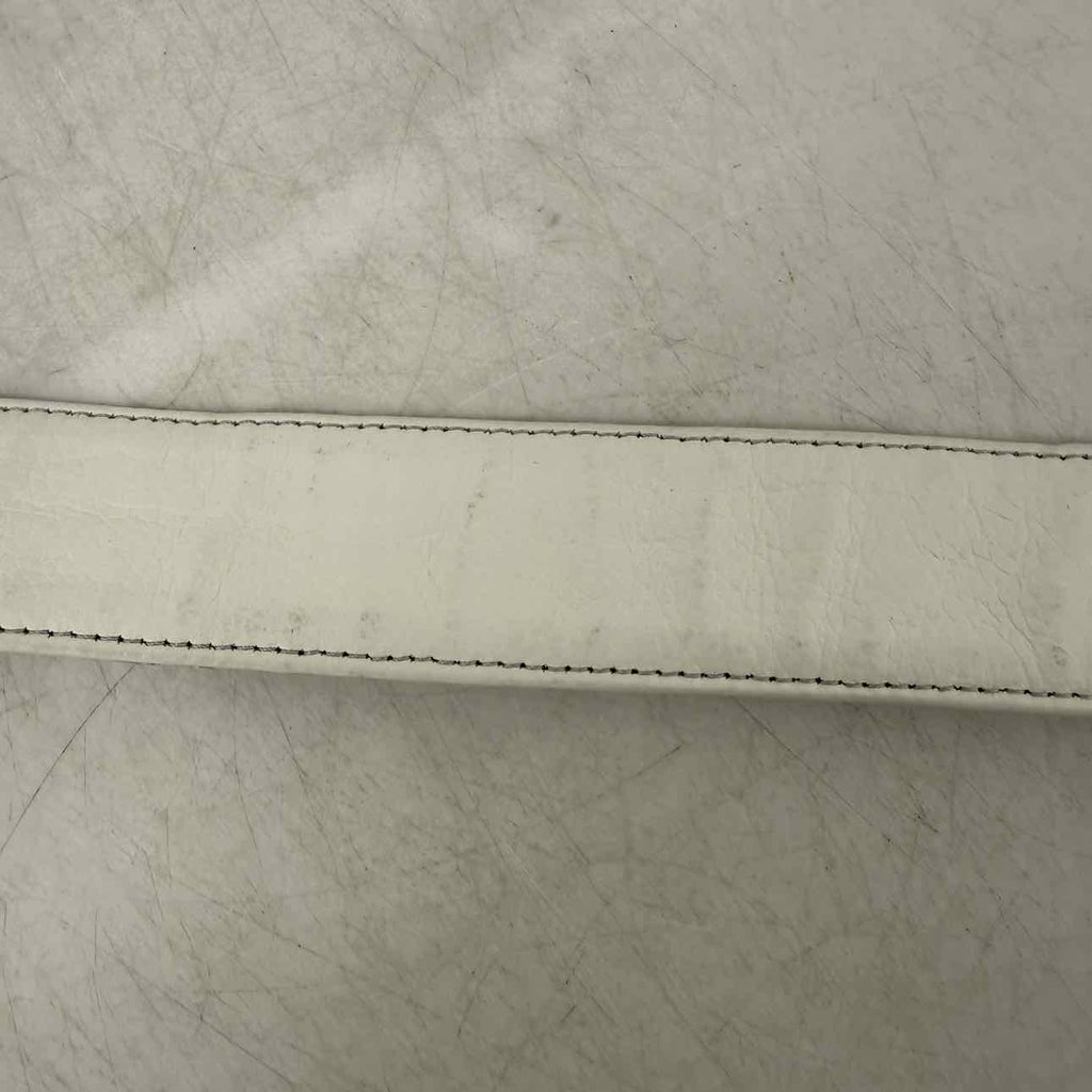 Dior Belt "OBLIQUE" Used White Size 32