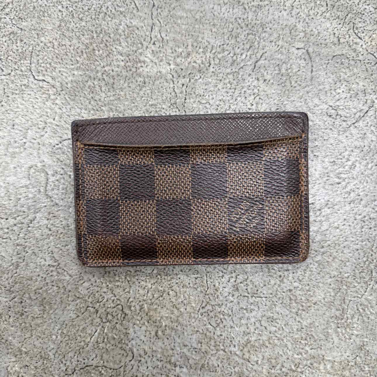 Louis Vuitton Card Holder &quot;MONOGRAM&quot; Used Brown