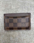 Louis Vuitton Card Holder "MONOGRAM" Used Brown