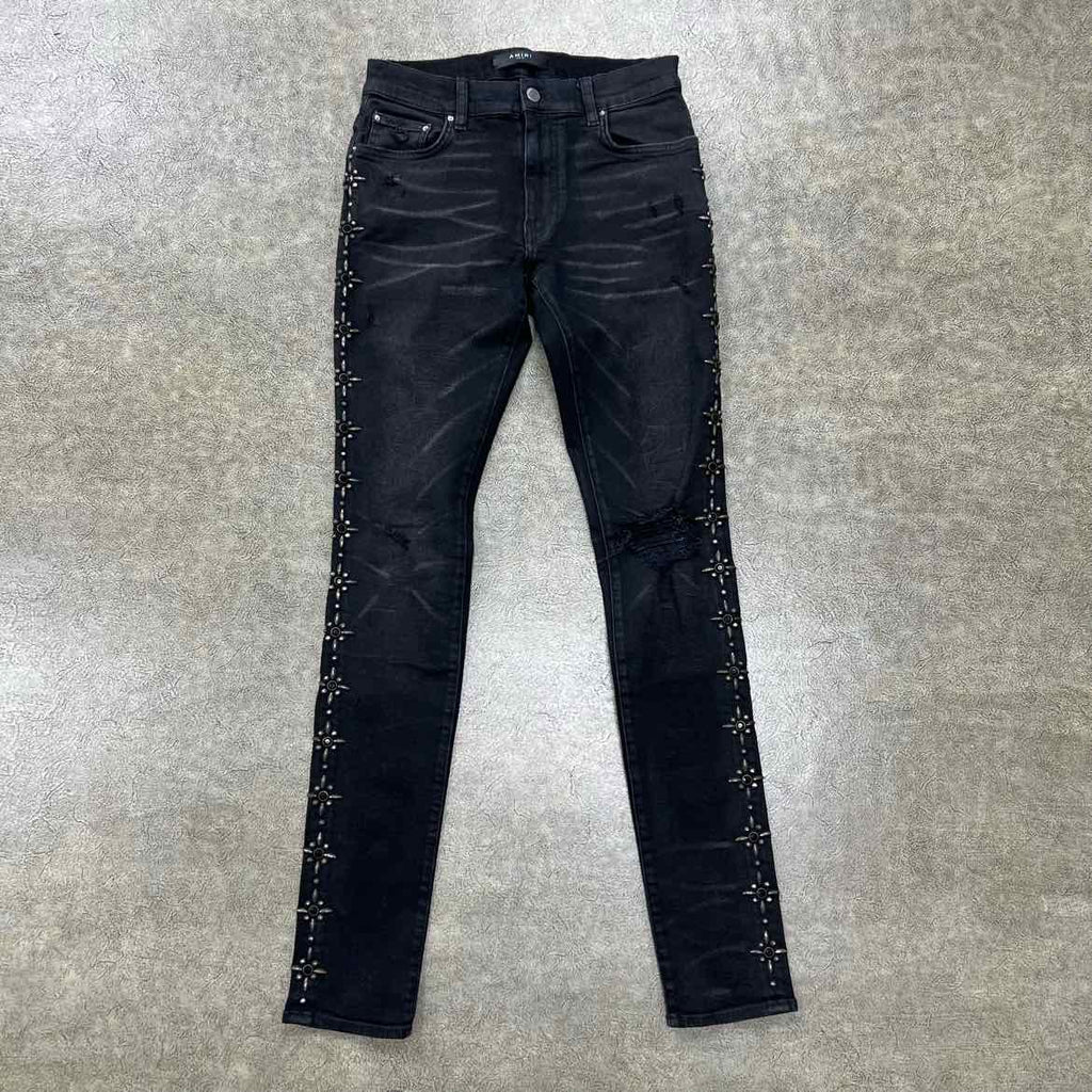 Amiri Jeans "STUDDED" Black Used Size 29