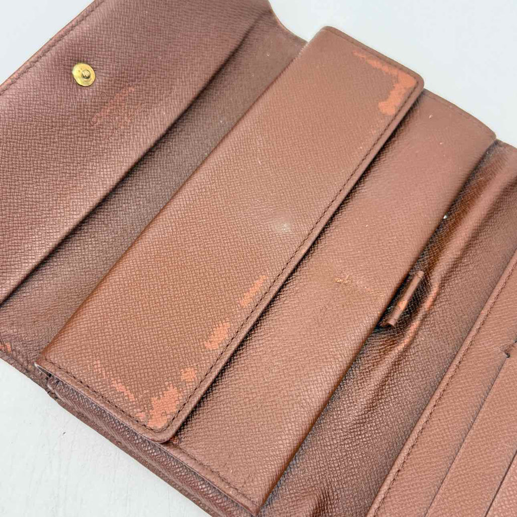 Louis Vuitton Wallet "MONOGRAM" Used Brown