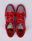 Nike Dunk Low / OW "University Red" 2019 Used Size 12.5