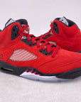 Air Jordan 5 Retro "Raging Bull Red Suede" 2021 New Size 8.5