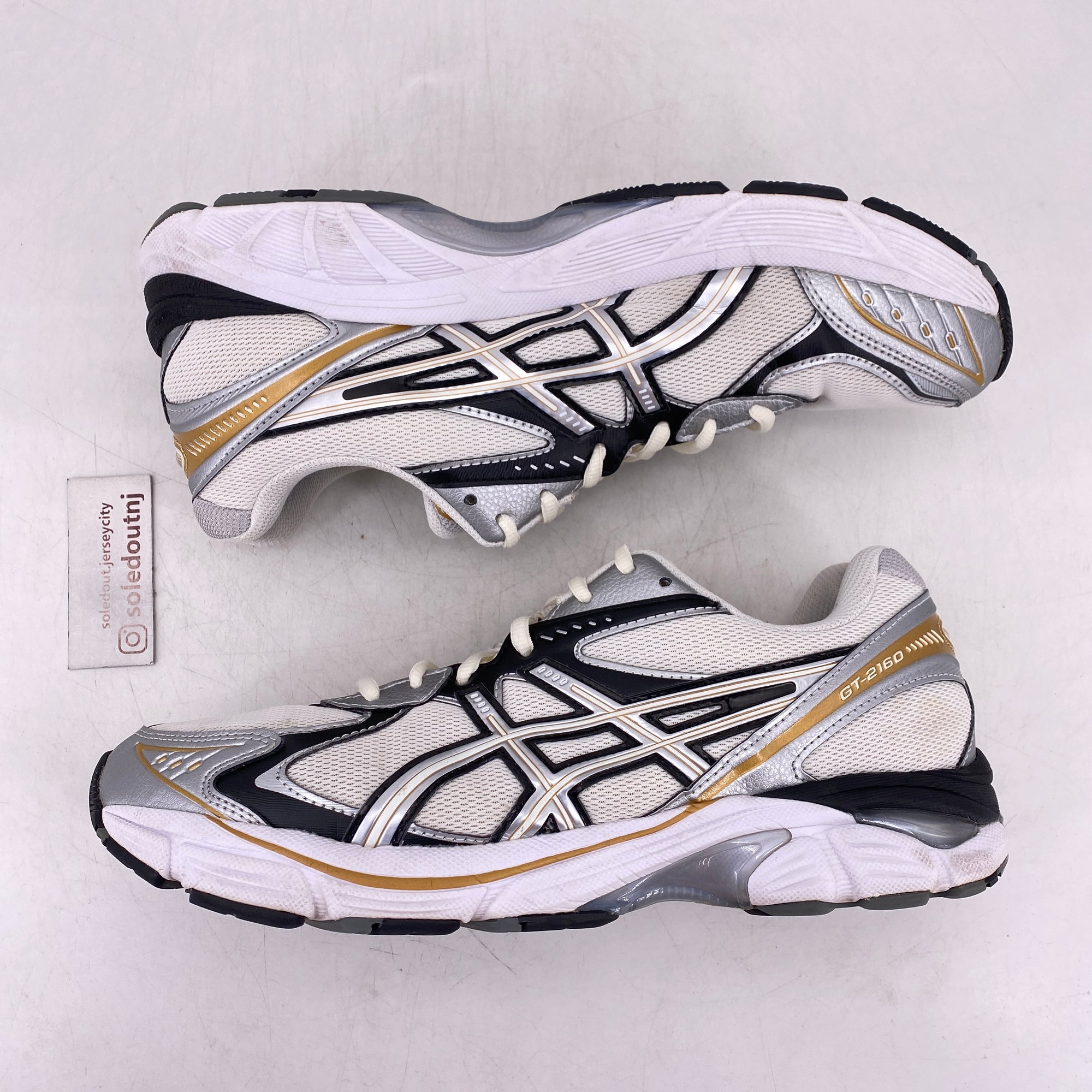 Asics GT-2160 &quot;Cream Pure Silver Gold&quot; 2023 Used Size 10