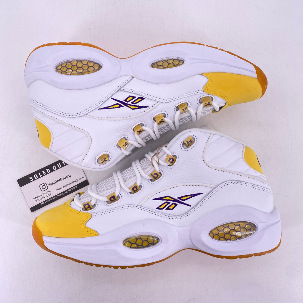 Reebok Question Mid "Yellow Toe" 2020 New Size 10.5