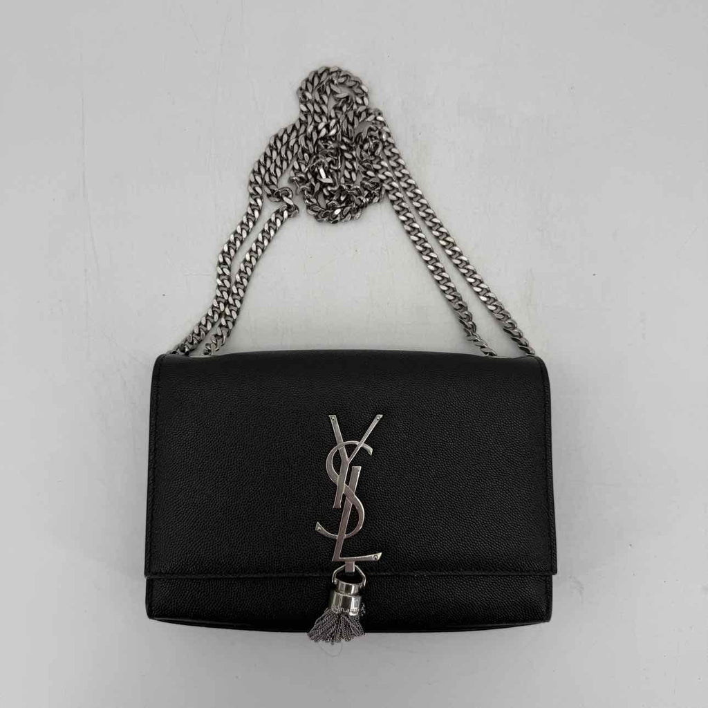 YSL Shoulder Bag "KATE TASSEL" Used Black