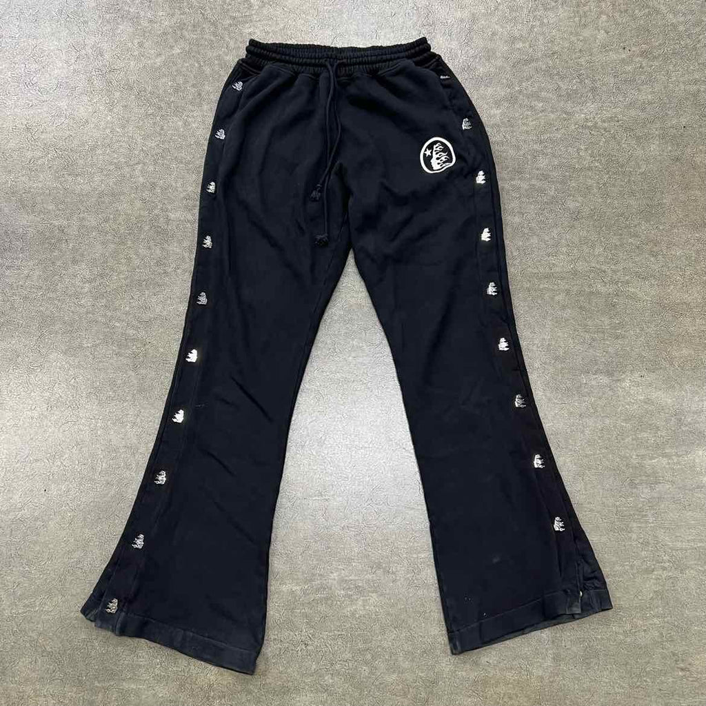 Hellstar Sweatpants "BUTTON POCKET" Black Used Size L