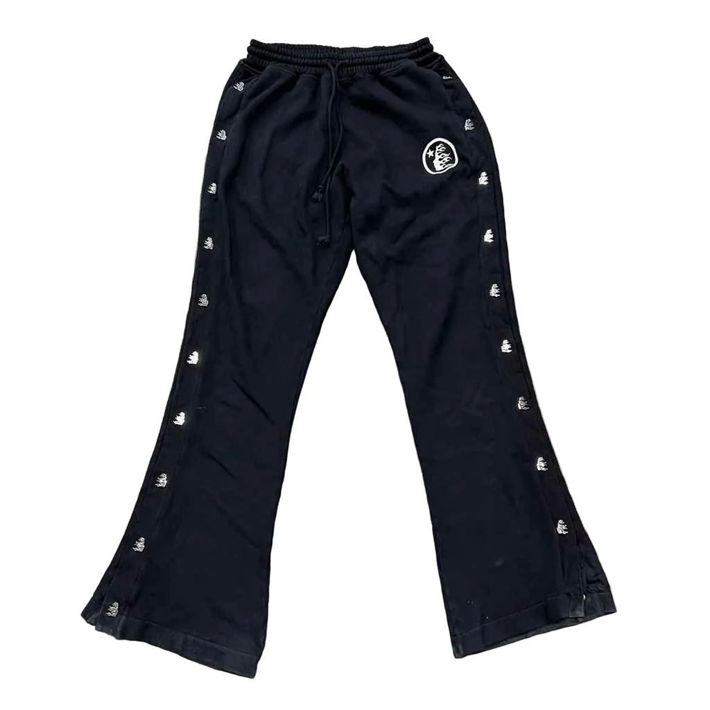 Hellstar Sweatpants "BUTTON POCKET" Black Used Size L