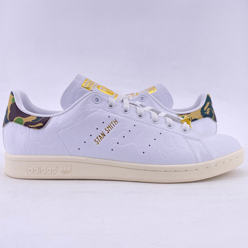 Adidas Stan Smith "Bape 30Th Anniversary White" 2023 New Size 11.5