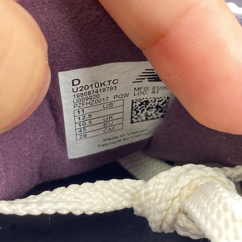 New Balance 2010 "Kith Purple Black" 2025 Used Size 11