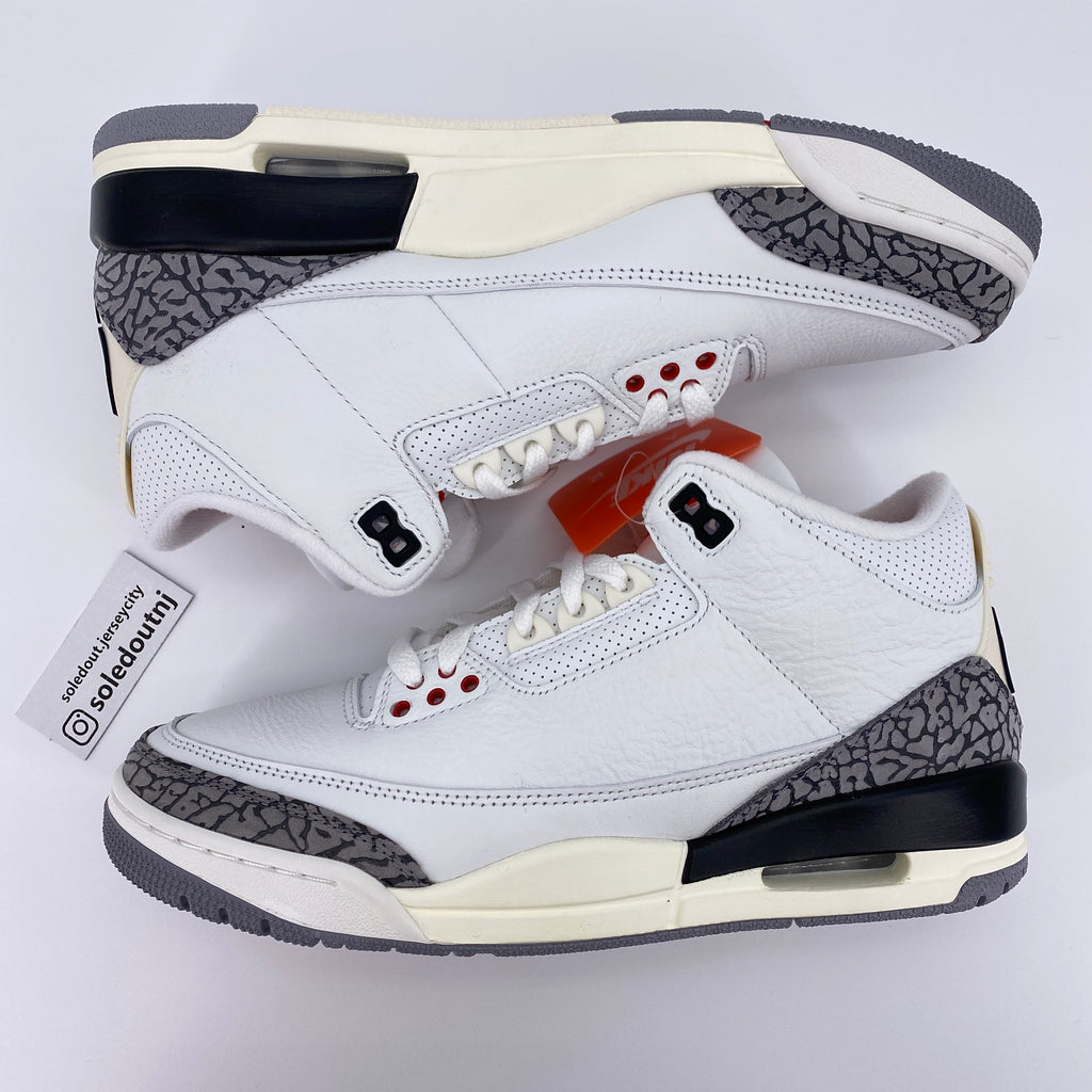 Air Jordan 3 Retro "White Cement" 2023 New Size 8.5
