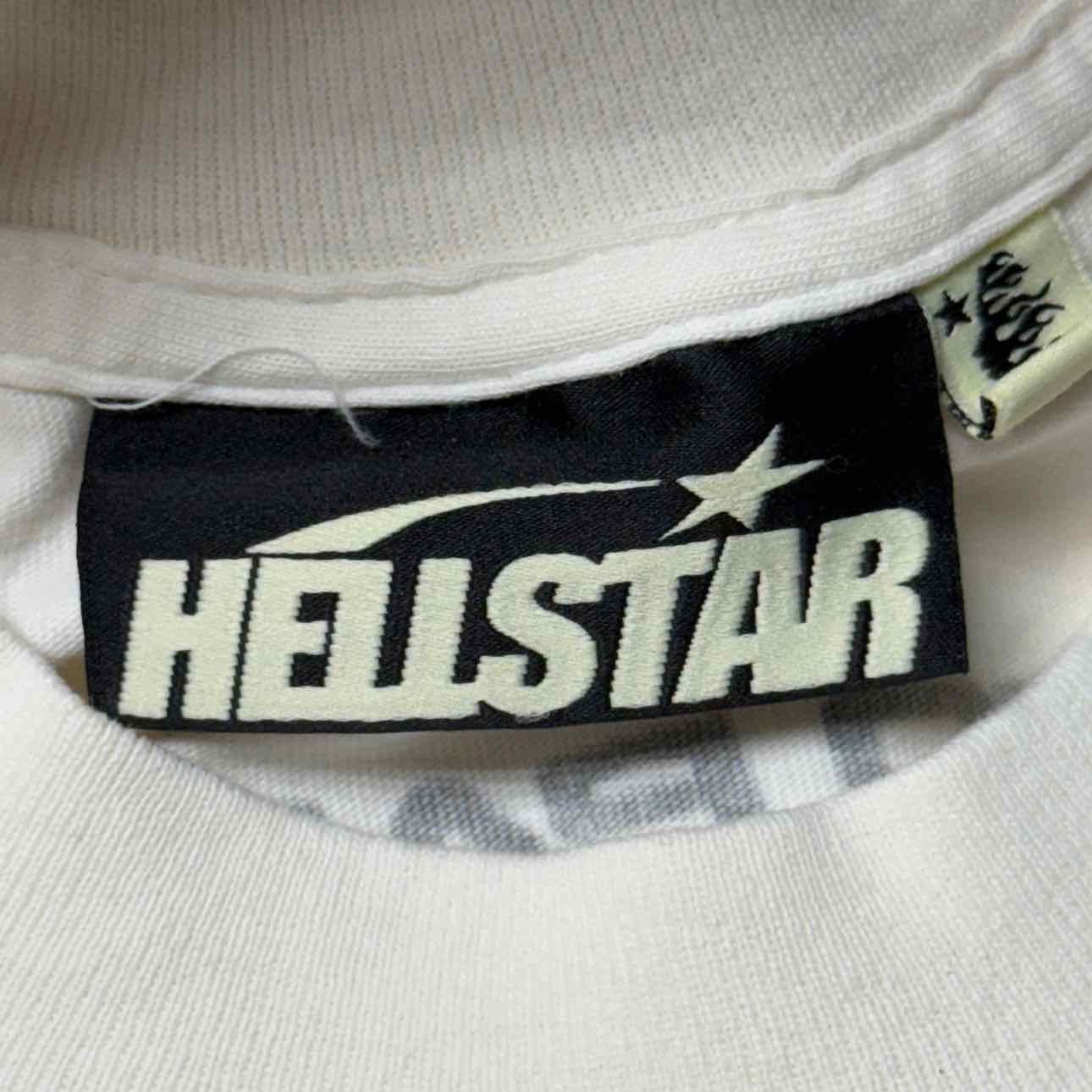 Hellstar T-Shirt &quot;GLITTER P2P&quot; White New Size XL