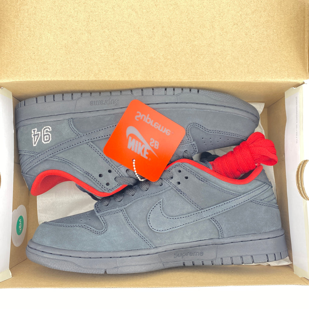 Nike SB Dunk Low "Supreme 94 Black" 2025 New Size 9