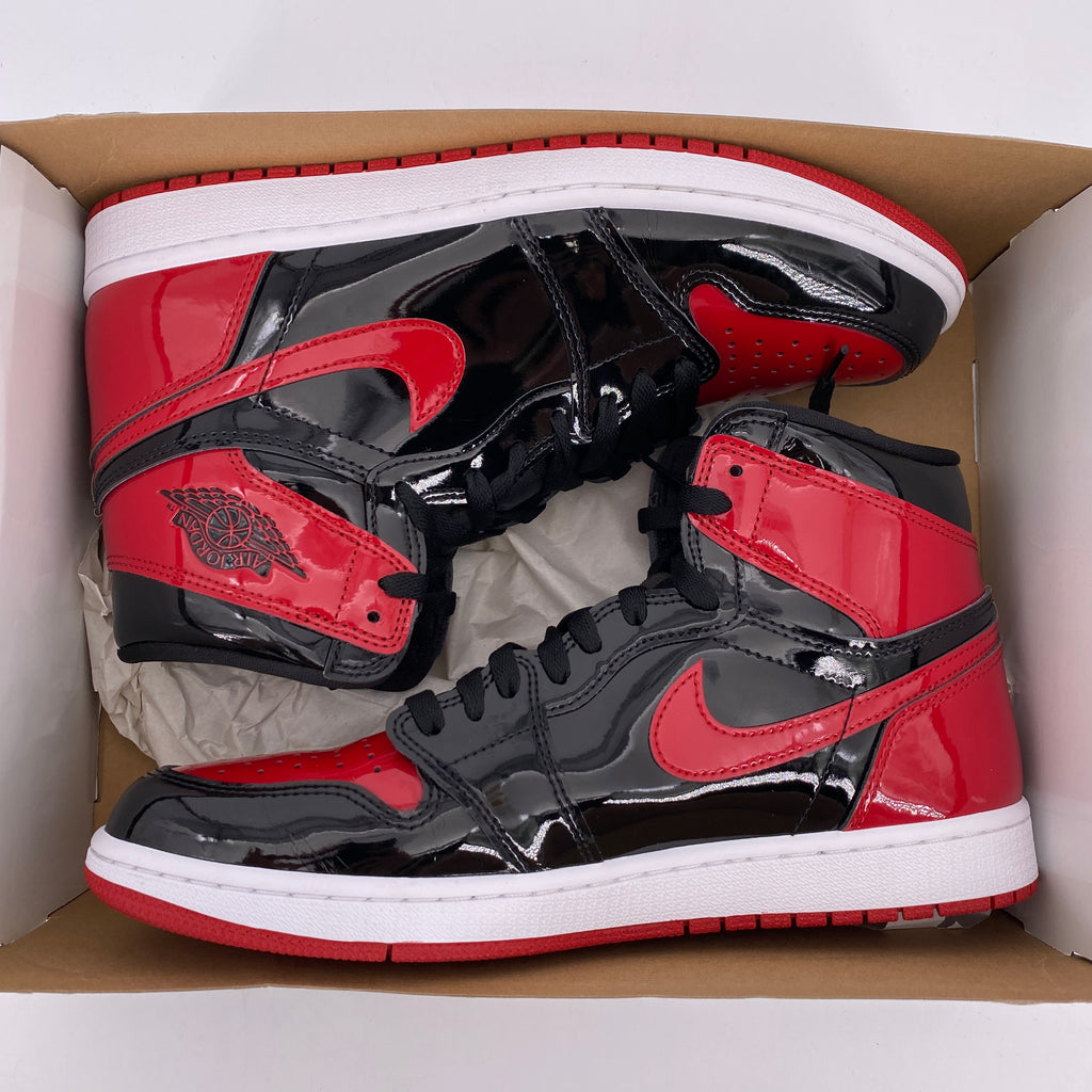 Air Jordan 1 Retro High "Patent Bred" 2021 Used Size 10.5