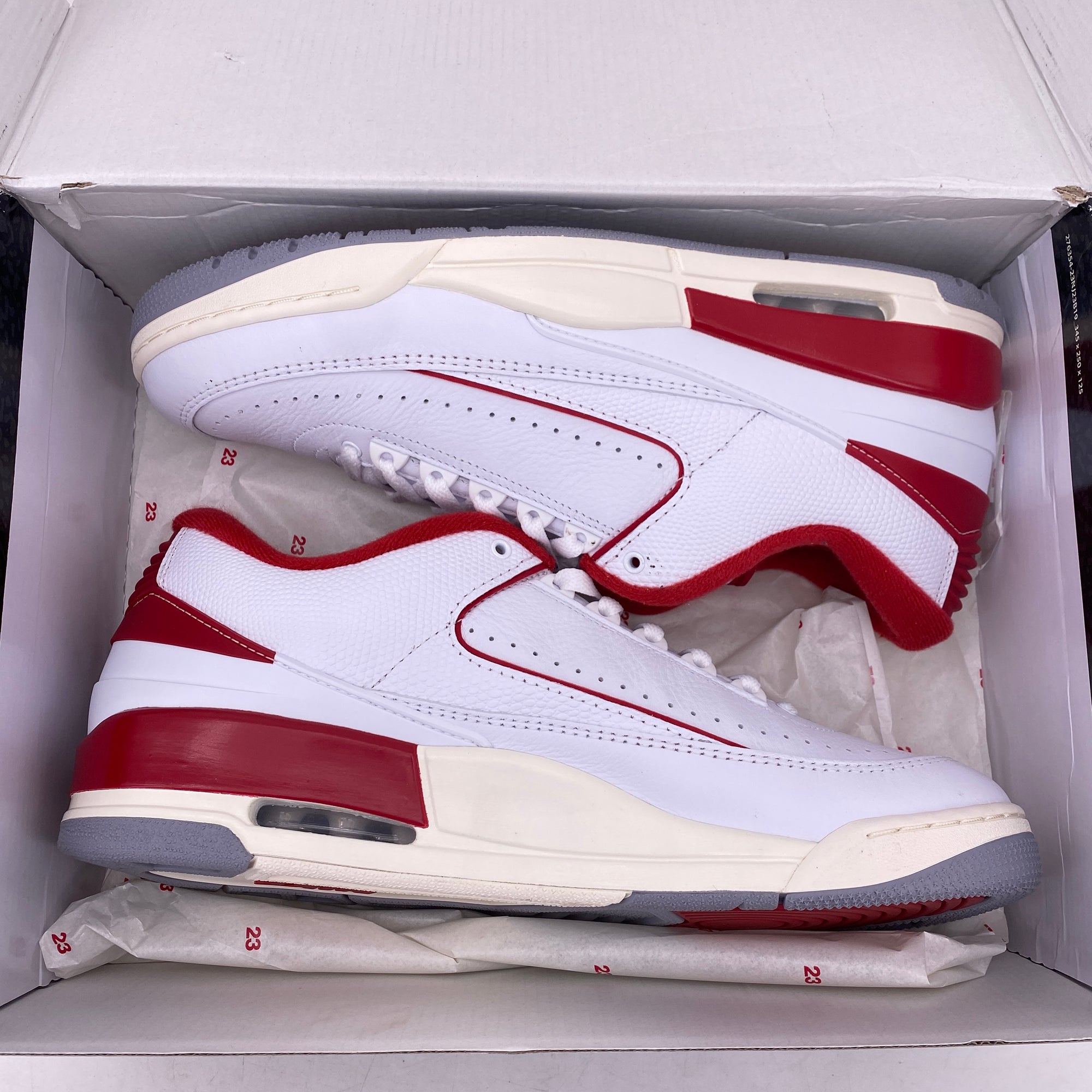 Air Jordan 2/3 Retro &quot;White Varsity Red&quot; 2024 New Size 12.5