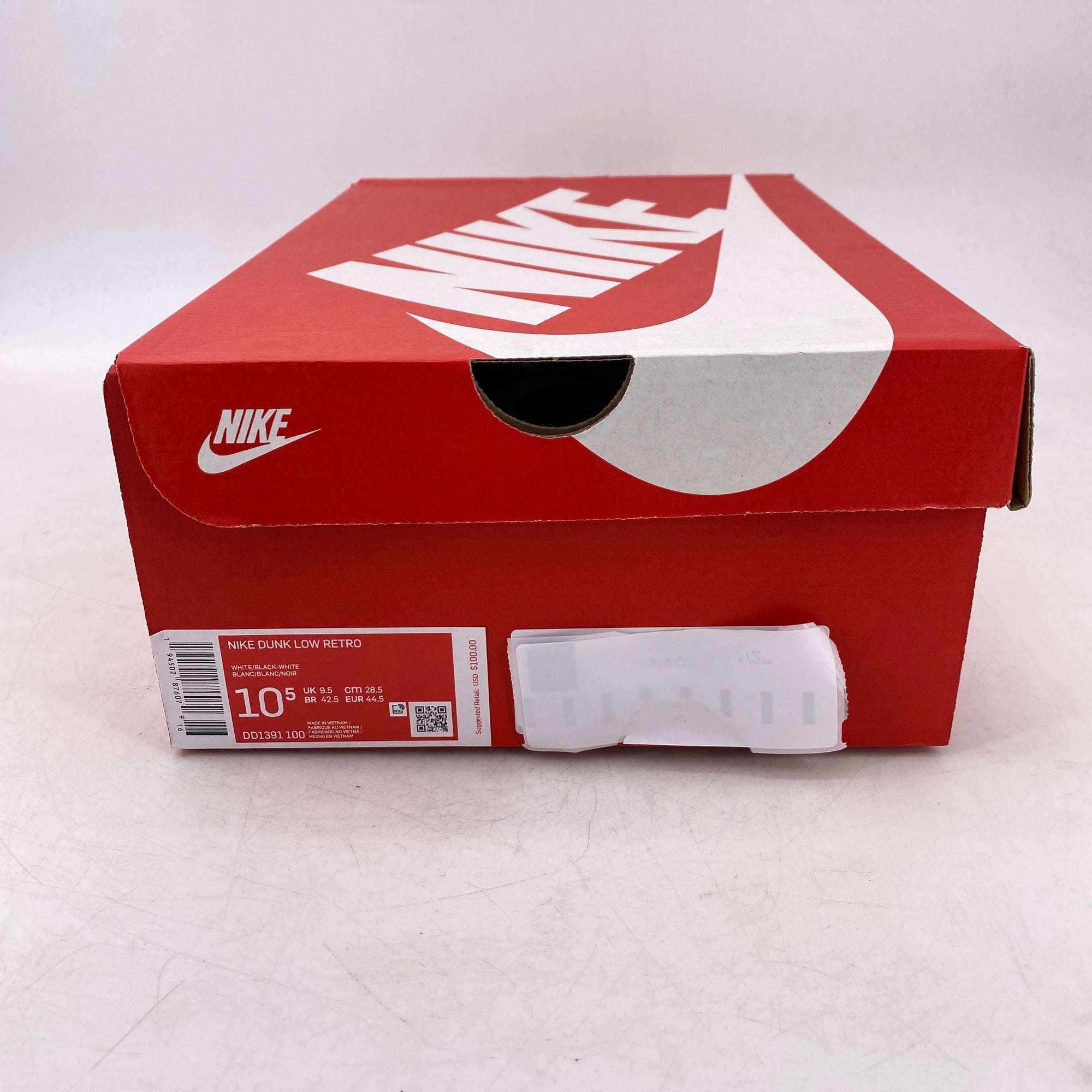 Nike Dunk Low &quot;Black White&quot; 2021 New Size 10.5