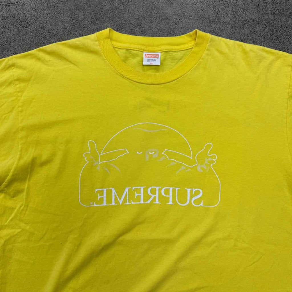 Supreme T-Shirt "AMADEUS" Yellow Used Size XL