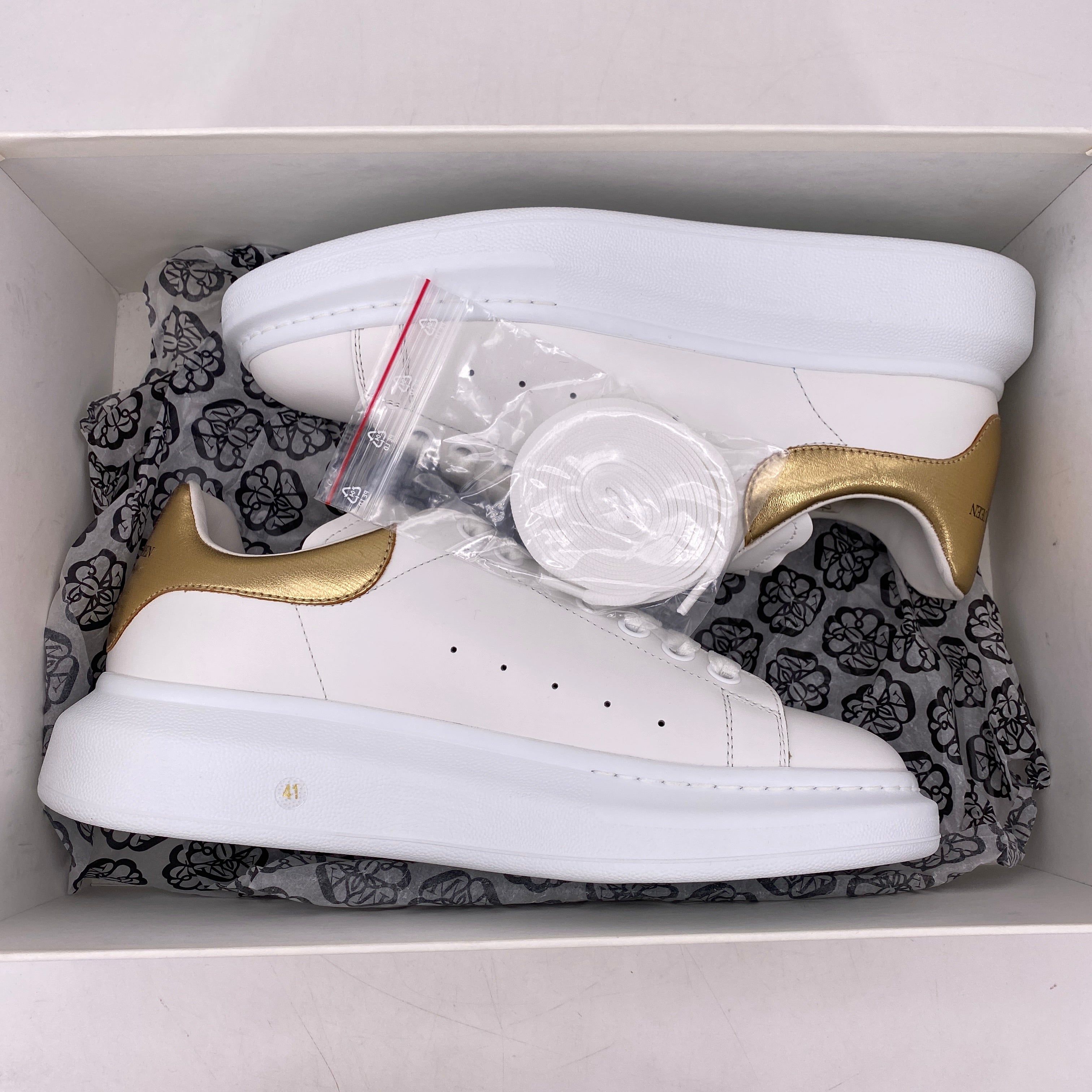 Alexander McQueen Oversized Sneaker &quot;White Gold&quot;  New Size 41