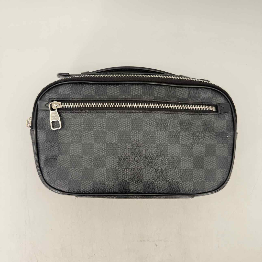 Louis Vuitton Crossbody "AMBLER DAMIER GRAPHITE" Used Black Size OS