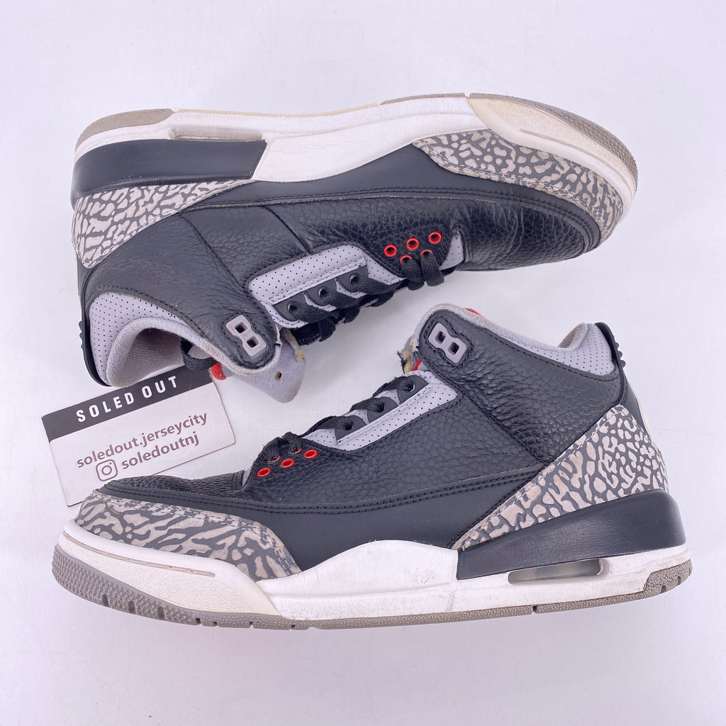 Air Jordan 3 Retro "Black Cement" 2018 Used Size 7.5
