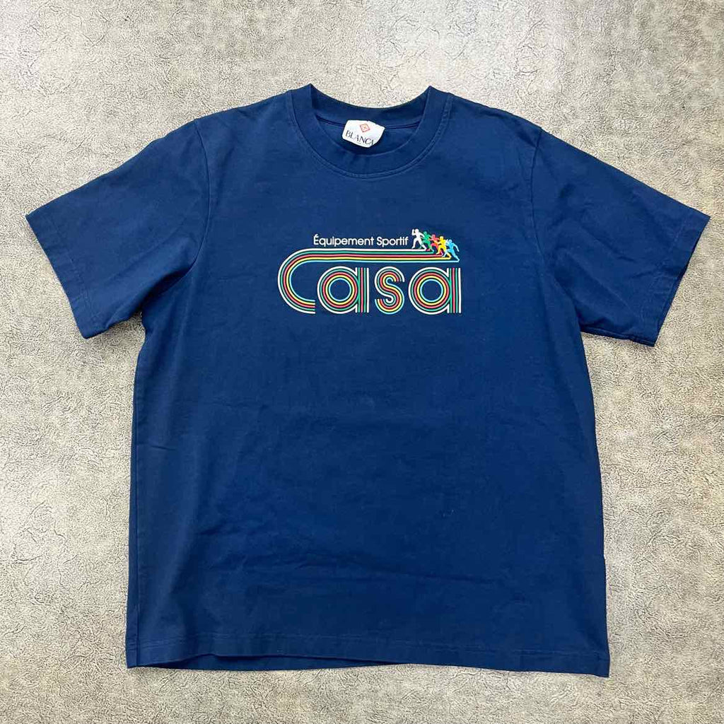 Casablanca T-Shirt Navy Used Size XL