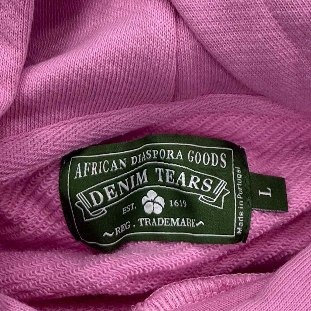 Denim Tears Hoodie "COTTON WREATH" Pink New Size L