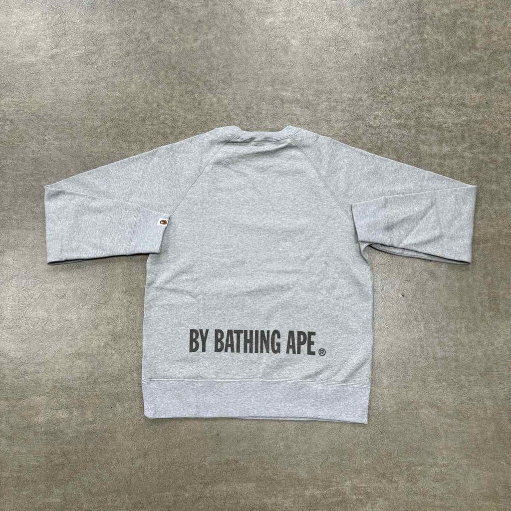 Bape Crewneck Sweater "APE FACE" Grey New Size M