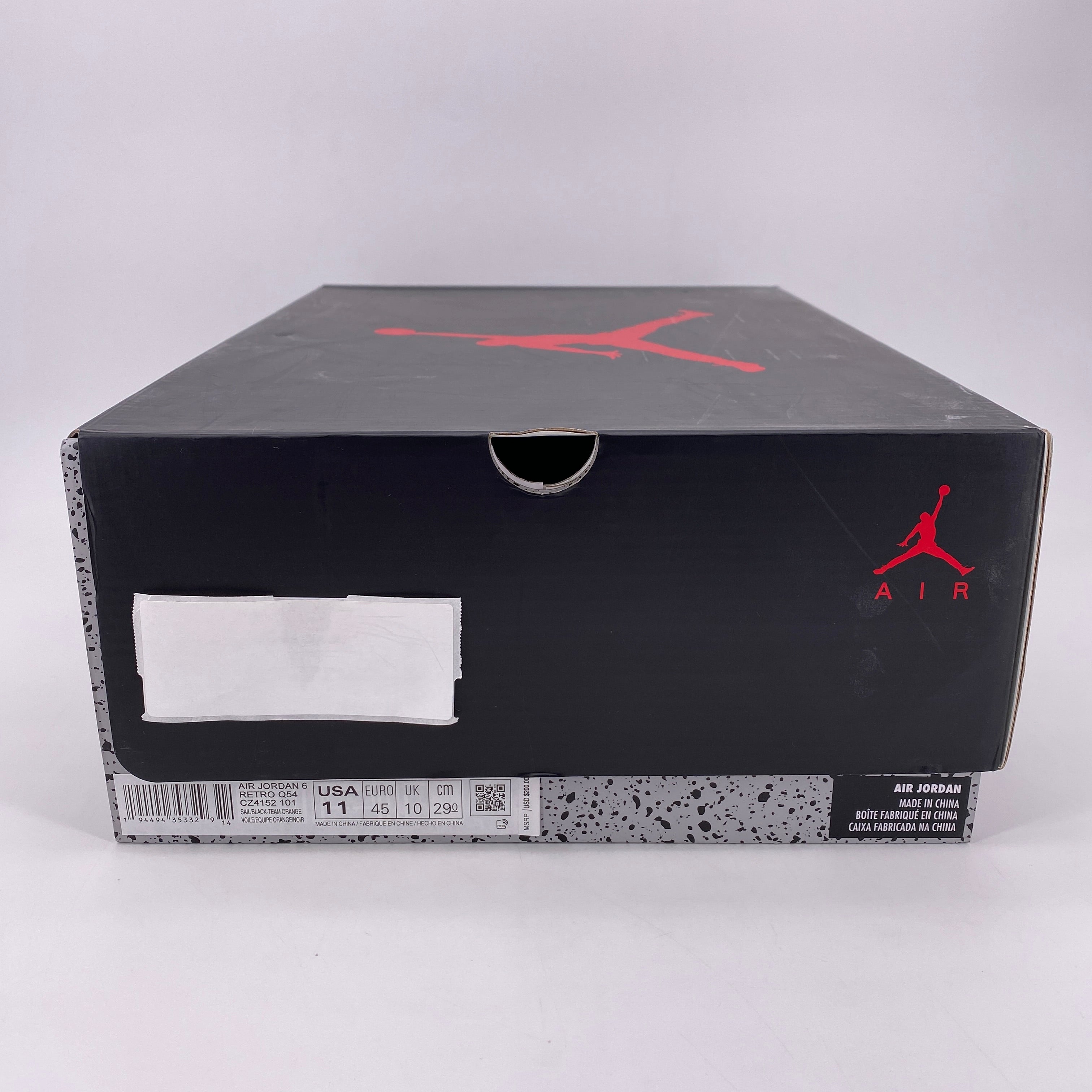 Air Jordan 6 Retro &quot;Quai 54&quot; 2020 New Size 11