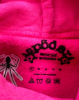 Sp5der Hoodie "P*NK" Pink New Size M