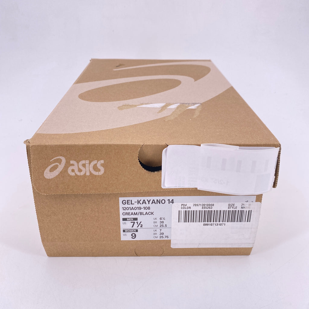 Asics Gel-Kayano 14 "Cream Black Metallic Plum" 2023 Used Size 7.5