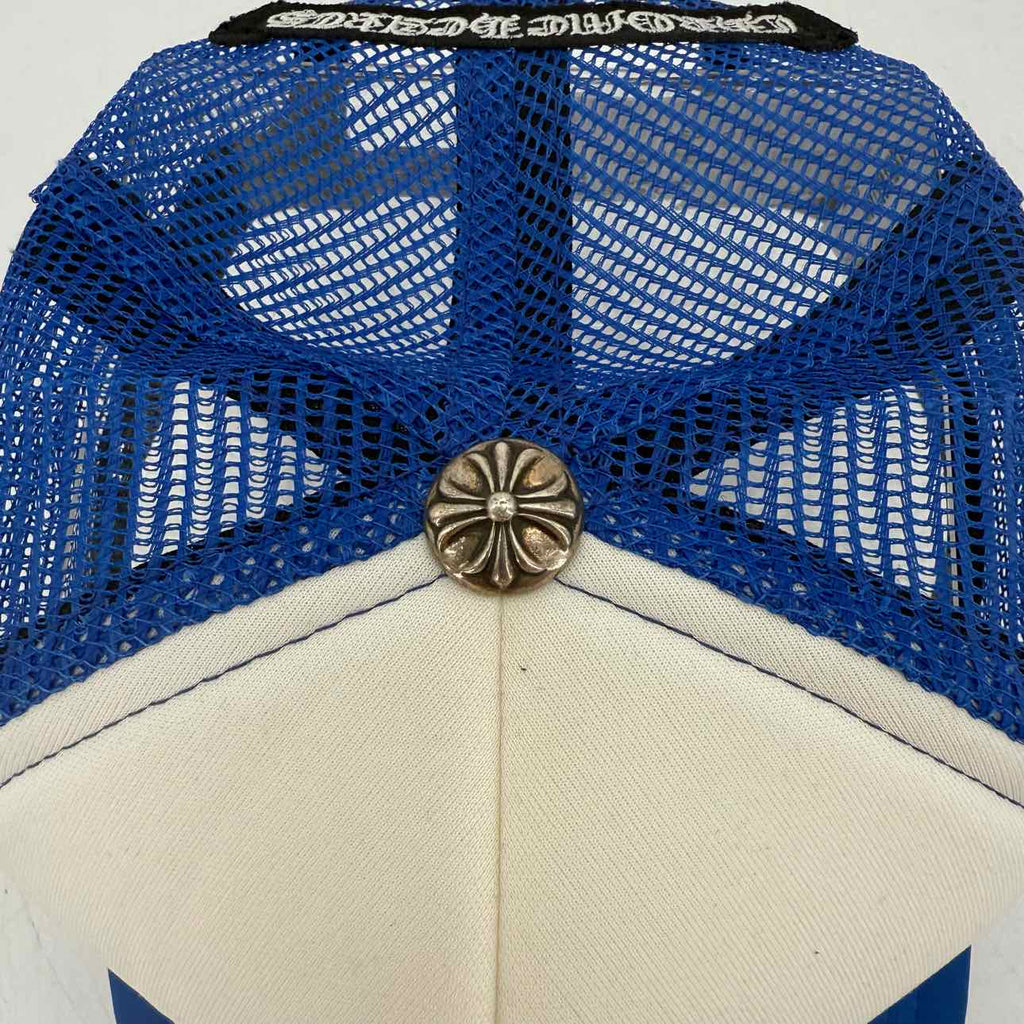 Chrome Hearts Trucker Hat "CEMETERY" Used Blue Size OS