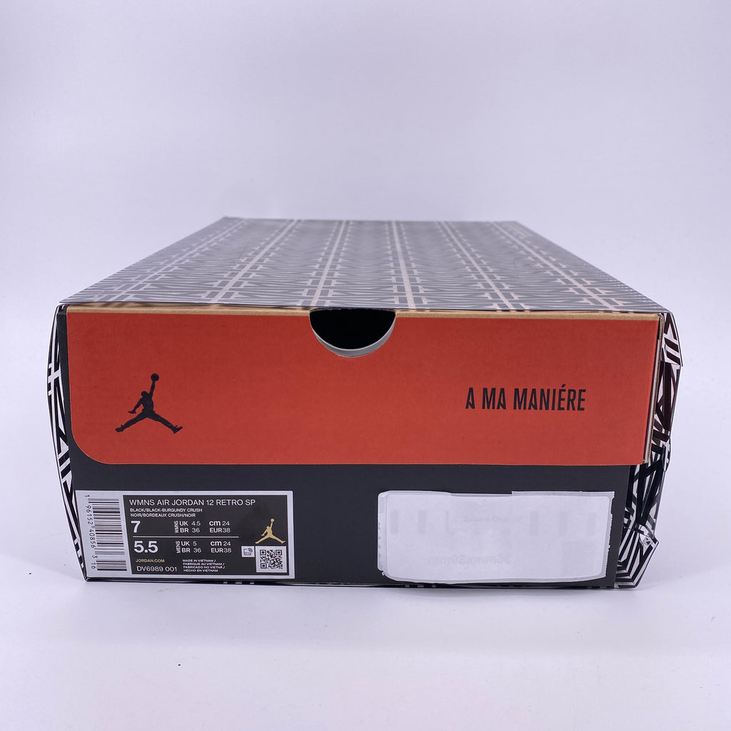Air Jordan (W) 12 Retro "A Ma Maniere Black" 2023 Used Size 7W