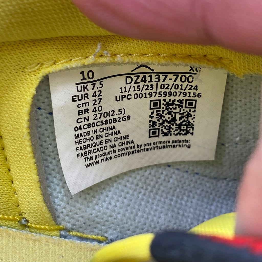 Air Jordan (W) 1 Low "Canary" 2024 Used Size 10W