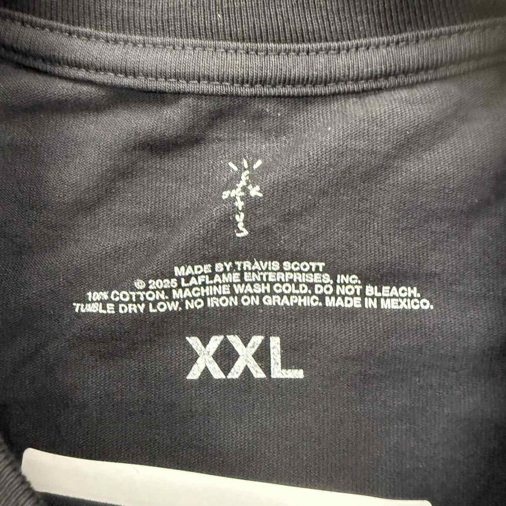 Travis Scott T-Shirt "BIRTHDAY TEE" Black New Size 2XL