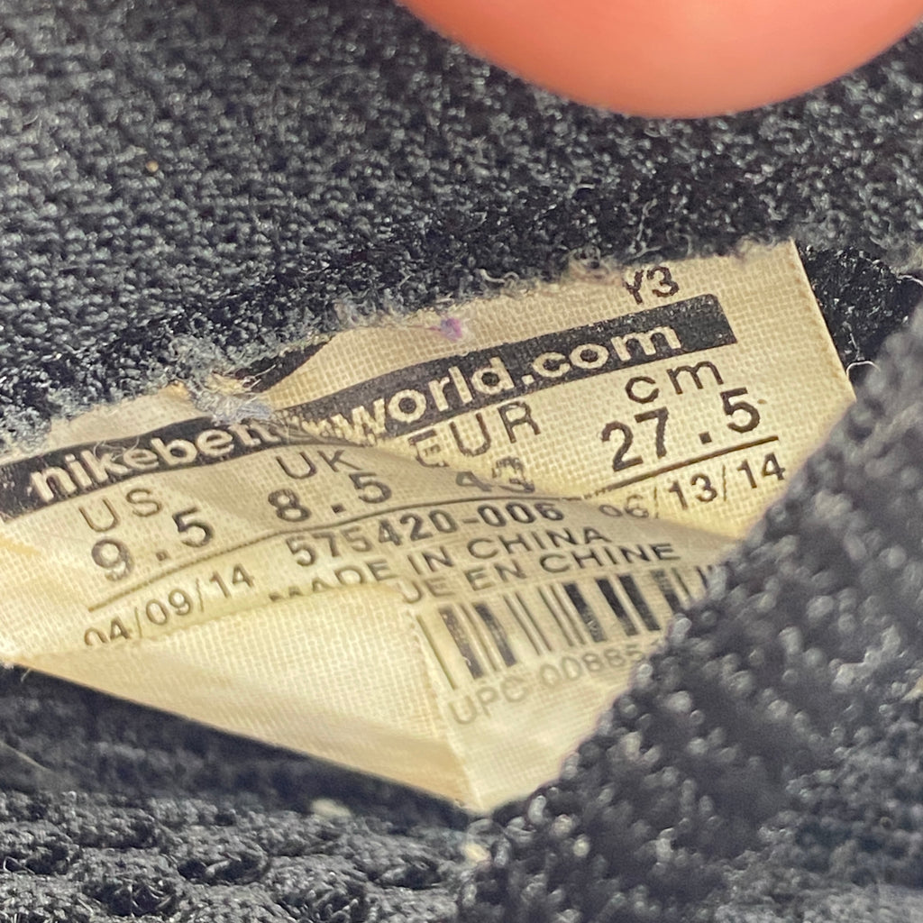 Nike Air Foamposite One "Black Suede" 2014 Used Size 9.5