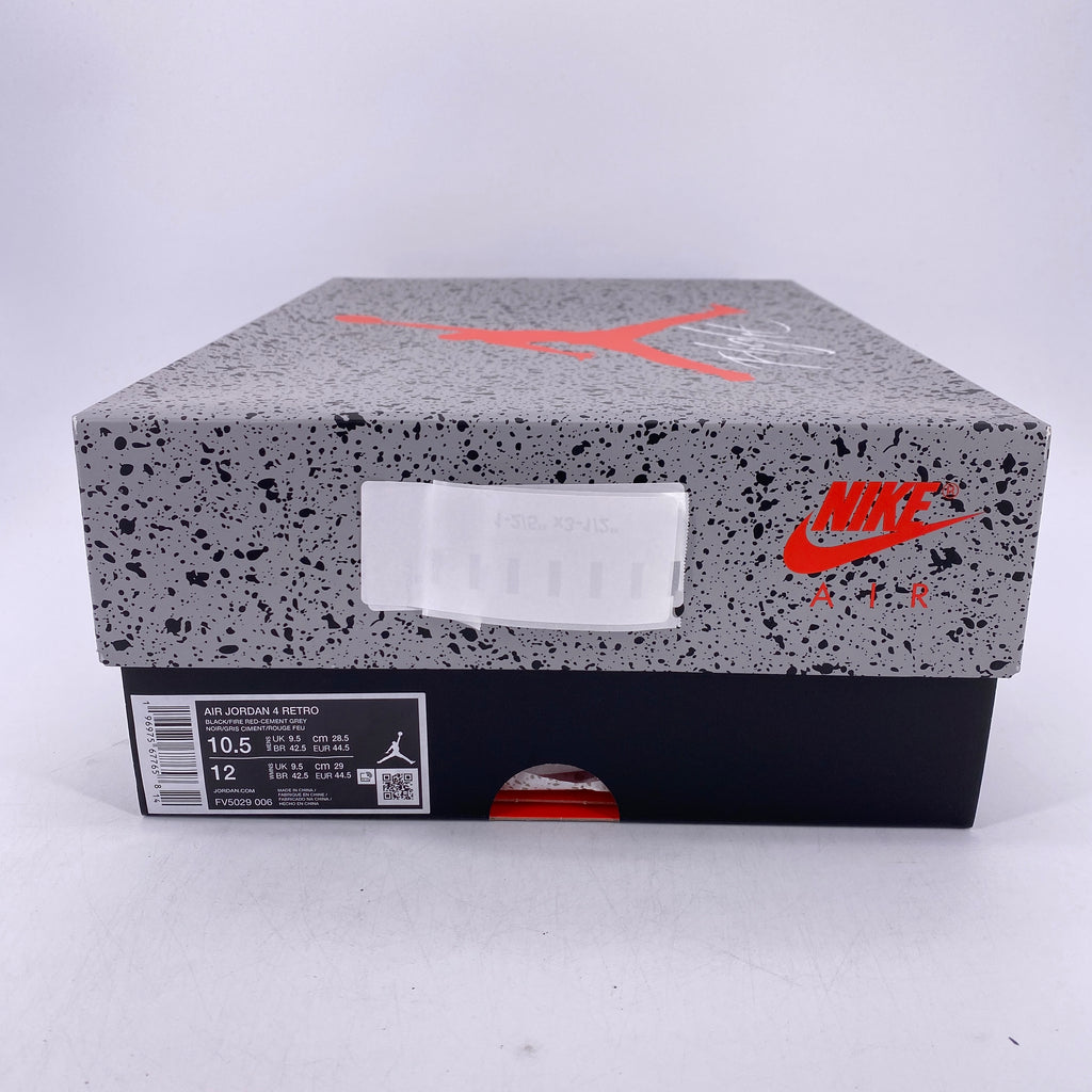 Air Jordan 4 Retro "Bred Reimagined" 2024 New Size 10.5