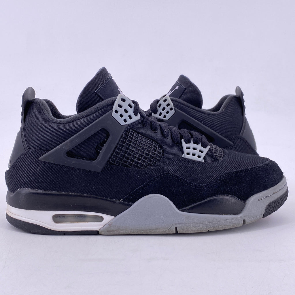 Air Jordan 4 Retro "Black Canvas" 2022 Used Size 10